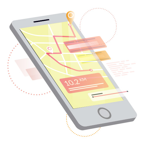 mobile app design by santemandi